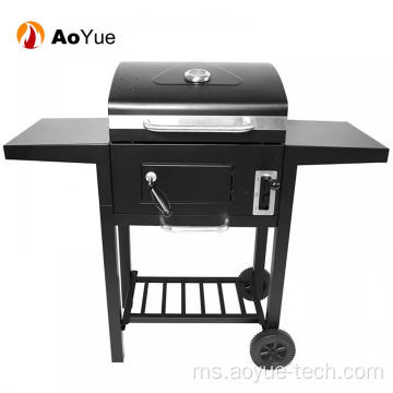 Barbeku BBQ Metal Bata Pembakar Side Burner Steel